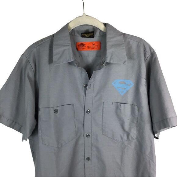 Vintage 1990’s Warner Brothers x Dickies Superman Casual Button Down - Picture 7 of 10